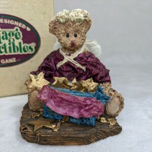 TOUCH OF HEAVEN - Cottage Collectibles Ganz Bear Figurine 1995 Vintage w/ Box